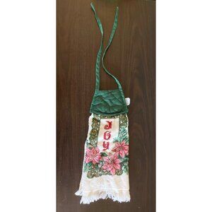 Cecil Saydah Doorknob Towel Joy Vintage Linen 100% Cotton Flowers Home Kitchen